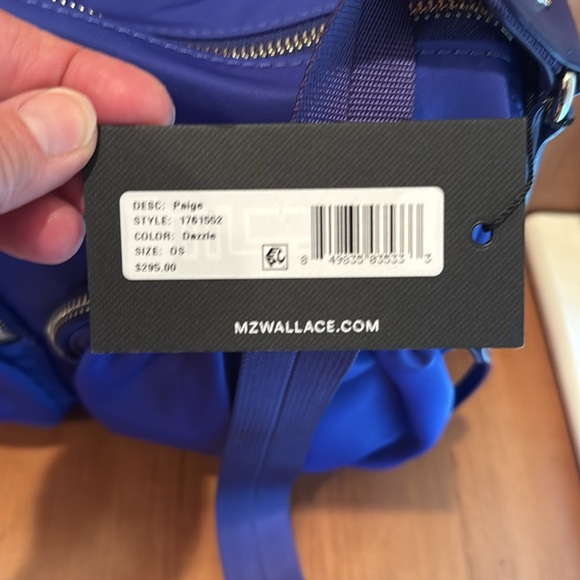 NWT MZ Wallace Paige Crossbody Dazzle Cobalt Blue - Picture 10 of 11
